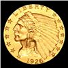 Image 2 : ***Auction Highlight*** 1926-p Gold Indian Quarter Eagle $2 1/2 Graded Select Unc By USCG (fc)