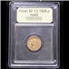 Image 4 : ***Auction Highlight*** 1926-p Gold Indian Quarter Eagle $2 1/2 Graded Select Unc By USCG (fc)
