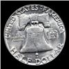 Image 3 : 1954-p Franklin Half Dollar 50c Grades Select+ Unc