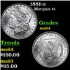 Image 1 : 1881-o Morgan Dollar $1 Grades Choice Unc