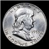 Image 2 : 1953-d Franklin Half Dollar 50c Grades Select Unc FBL