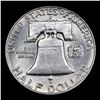 Image 3 : 1953-d Franklin Half Dollar 50c Grades Select Unc FBL