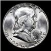 Image 2 : 1952-p Franklin Half Dollar 50c Grades Select Unc