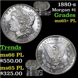 1880-s Morgan Dollar $1 Grades GEM+ PL