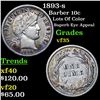 Image 1 : 1893-s Barber Dime 10c Grades vf++