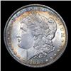 Image 2 : ***Auction Highlight*** 1880-p Rainbow Toned Morgan Dollar $1 Graded Choice+ Unc By USCG (fc)