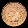 Image 2 : 1901 Indian Cent 1c Grades Select Unc RB