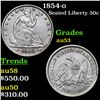 Image 1 : 1854-o Seated Half Dollar 50c Grades Select AU