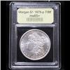 Image 4 : ***Auction Highlight*** 1878-p 7/8tf Morgan Dollar $1 Graded GEM+ Unc By USCG (fc)