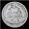 Image 3 : 1861-p Seated Liberty Dime 10c Grades vf details