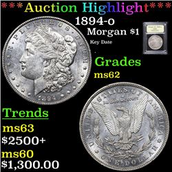 ***Auction Highlight*** 1894-o Morgan Dollar $1 Graded Select Unc By USCG (fc)