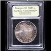 Image 4 : ***Auction Highlight*** 1881-s Rainbow Toned Morgan Dollar $1 Graded GEM+ Unc By USCG (fc)