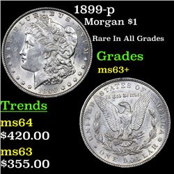 1899-p Morgan Dollar $1 Grades Select+ Unc