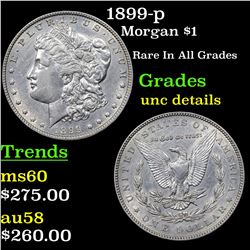 1899-p Morgan Dollar $1 Grades Unc Details