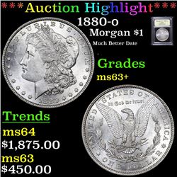 ***Auction Highlight*** 1880-o Morgan Dollar $1 Graded Select+ Unc By USCG (fc)