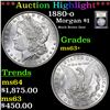Image 1 : ***Auction Highlight*** 1880-o Morgan Dollar $1 Graded Select+ Unc By USCG (fc)
