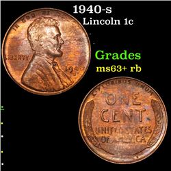 1940-s Lincoln Cent 1c Grades Select+ Unc RB