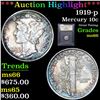 Image 1 : ***Auction Highlight*** 1919-p Mercury Dime 10c Graded GEM+ Unc By USCG (fc)