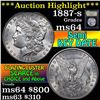 Image 1 : ***Auction Highlight*** 1887-s Morgan Dollar $1 Graded Choice Unc By USCG (fc)