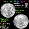 Image 1 : ***Auction Highlight*** 1880-O Morgan Dollar $1 Graded Select+ Unc By USCG (fc)