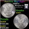 Image 1 : ***Auction Highlight*** 1889-s Morgan Dollar $1 Graded Select+ Unc By USCG (fc)