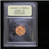 Image 4 : ***Auction Highlight*** 1925-d Mint Error Lincoln Cent 1c Graded Choice+ Unc RD By USCG (fc)