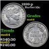 Image 1 : 1899-p Barber Dime 10c Grades Choice Unc