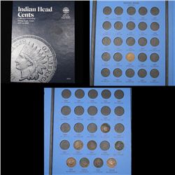 Starter Indian Head cent book 1880-1909 9 coins