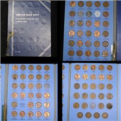 Near complete Lincoln cent book 1941-1969 86 coins