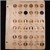 Partial Lincoln cent page 1974-1983 36 coins