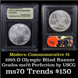 1995-d Olympics Paralympics Modern Commem Dollar $1 Grades ms70, Perfection