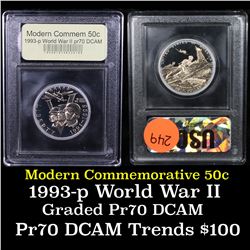 1991-1995-p WWII Modern Commem Half Dollar 50c Grades GEM++ Proof Deep Cameo