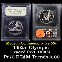 1992-S Olympic Modern Commem Half Dollar 50c Grades GEM++ Proof Deep Cameo