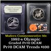 Image 1 : 1992-S Olympic Modern Commem Half Dollar 50c Grades GEM++ Proof Deep Cameo