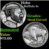 Hobo Buffalo Nickel 5c Grades Hand Carved