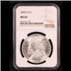 Image 2 : NGC 1890-o Morgan Dollar $1 Graded ms63 By NGC