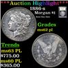 Image 1 : ***Auction Highlight*** 1886-s Morgan Dollar $1 Graded Select Unc PL By USCG (fc)