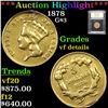 ***Auction Highlight*** 1878 G$3 3 Graded vf details By USCG (fc)