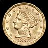 Image 2 : ***Auction Highlight*** 1888-p Gold Liberty Quarter Eagle $2 1/2 Graded Select Unc By USCG (fc)