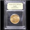 Image 4 : ***Auction Highlight*** 1915-p Gold Indian Eagle $10 Graded Select Unc By USCG (fc)