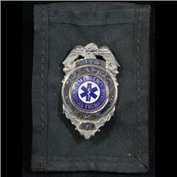 Vintage Pafford EMS Emergency Medial Technician Badge Witd ID Holder