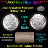 Image 1 : ***Auction Highlight*** 1889 & CC Uncirculated Morgan Dollar Shotgun Roll . . (fc)