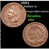Image 1 : 1883 Indian Cent 1c Grades vf+