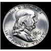 Image 2 : 1961-d Franklin Half Dollar 50c Grades Select Unc+ FBL