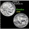 Image 1 : 1930-p Buffalo Nickel 5c Grades xf