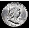 Image 2 : 1951-s Franklin Half Dollar 50c Grades Choice AU/BU Slider