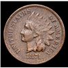 Image 2 : 1874 Indian Cent 1c Grades xf details