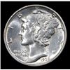Image 2 : 1935-p Mercury Dime 10c Grades Choice Unc+ FSB