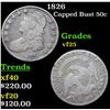 Image 1 : 1826 Capped Bust Half Dollar 50c Grades vf+