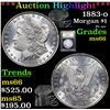 Image 1 : ***Auction Highlight*** 1883-o Morgan Dollar $1 Graded GEM+ Unc By USCG (fc)